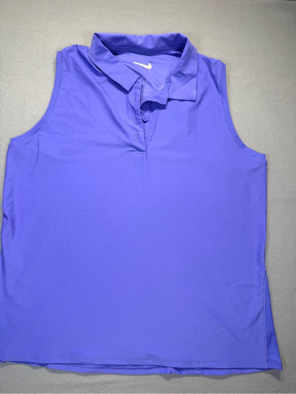 Nike Women’s Sleeveless Polo Tank - Violet (L) # 0128
